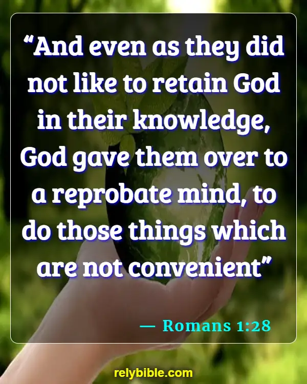Bible Verse (Romans 1:28)