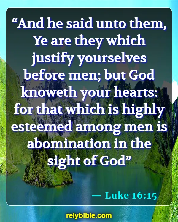 bible verse (Luke 16:15)