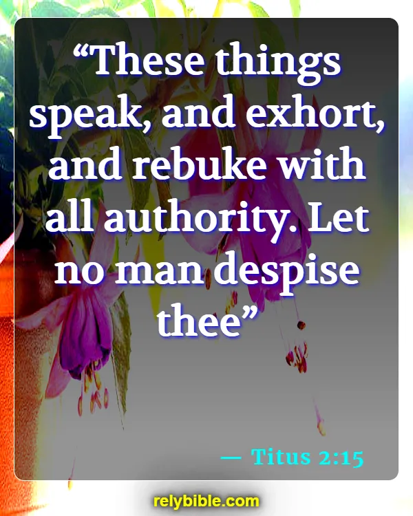 bible verse (Titus 2:15)