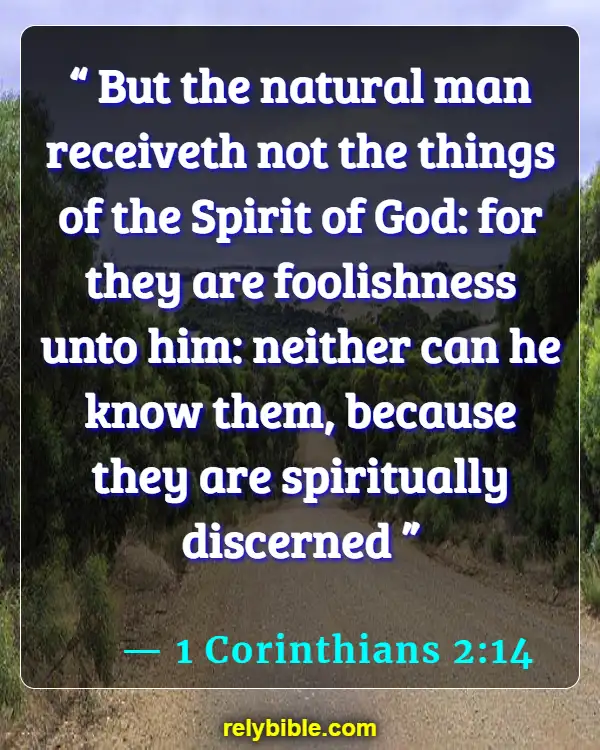 Bible verses About Spirit (1 Corinthians 2:14)