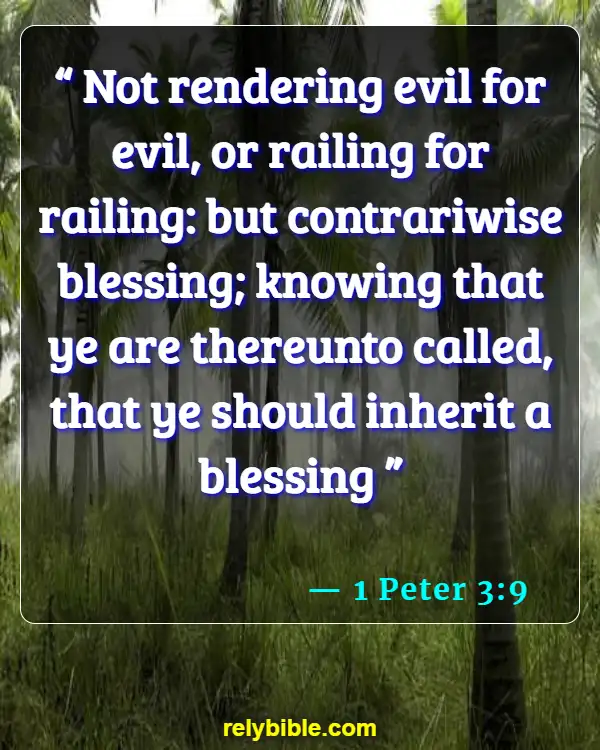 Bible verses About Enemies (1 Peter 3:9)