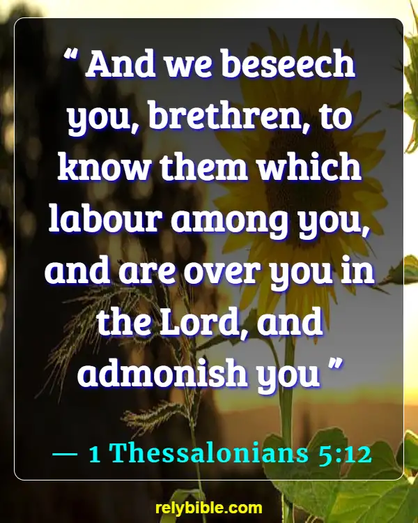 Bible verses About Leadership (1 Thessalonians 5:12)