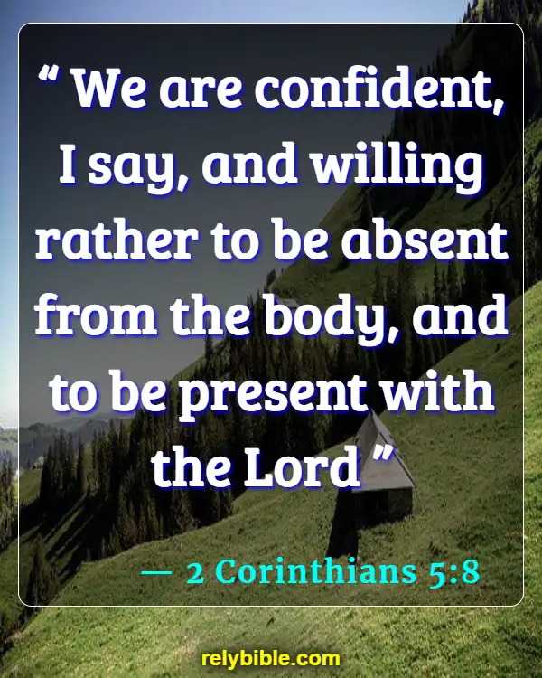 Bible verses About Athletes (2 Corinthians 5:8)