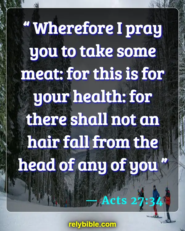Bible verses About Healthy Body (Acts 27:34)