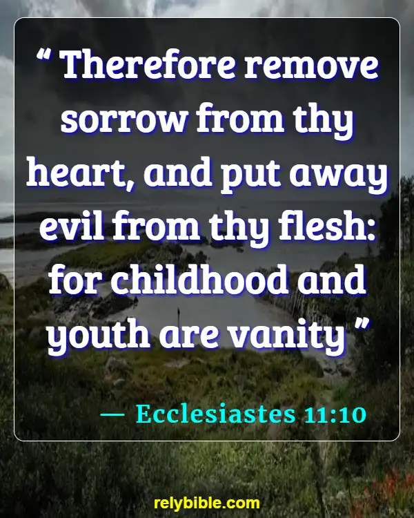 Bible verses About Health And Wellness (Ecclesiastes 11:10)