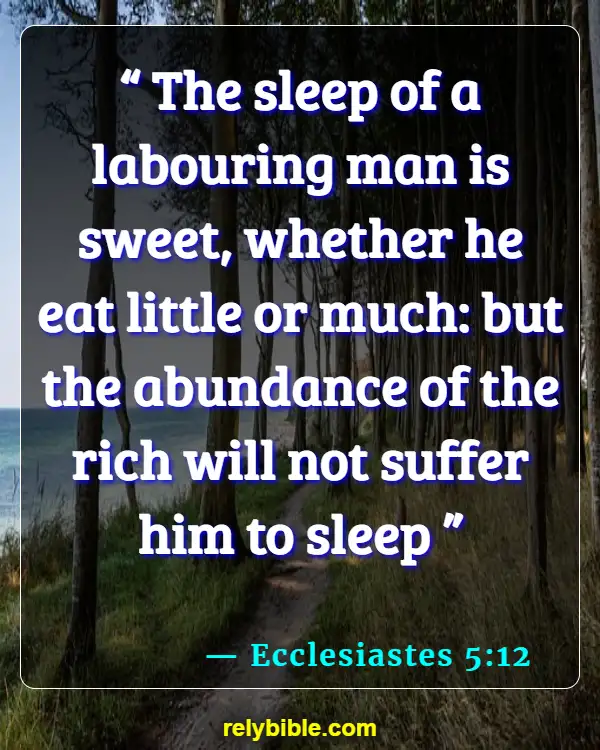 Bible verses About Hoarding (Ecclesiastes 5:12)