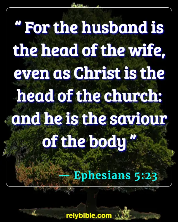Bible verses About Wives Submitting (Ephesians 5:23)