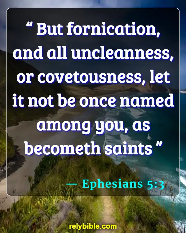 Bible verses About Abuse (Ephesians 5:3)