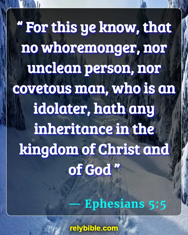 Bible verses About Quarreling (Ephesians 5:5)