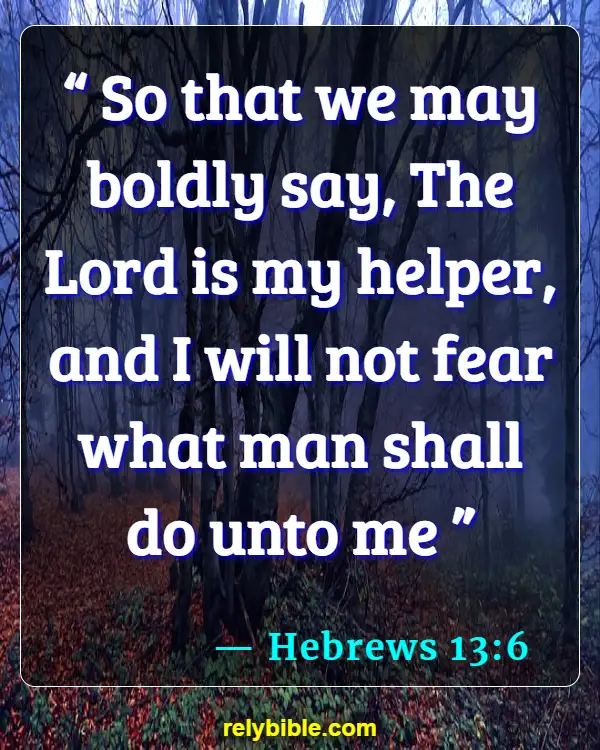 Bible verses About Panic Attacks (Hebrews 13:6)