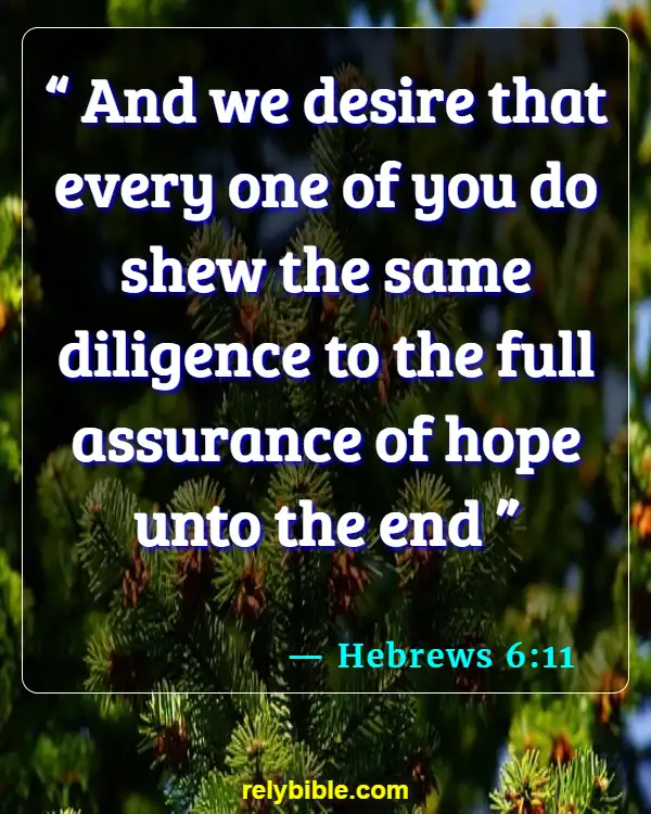 Bible verses About Assurance Of Salvation (Hebrews 6:11)