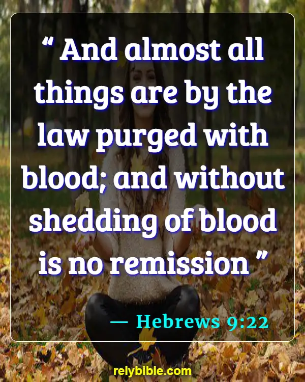 Bible verses About Reconciliation (Hebrews 9:22)
