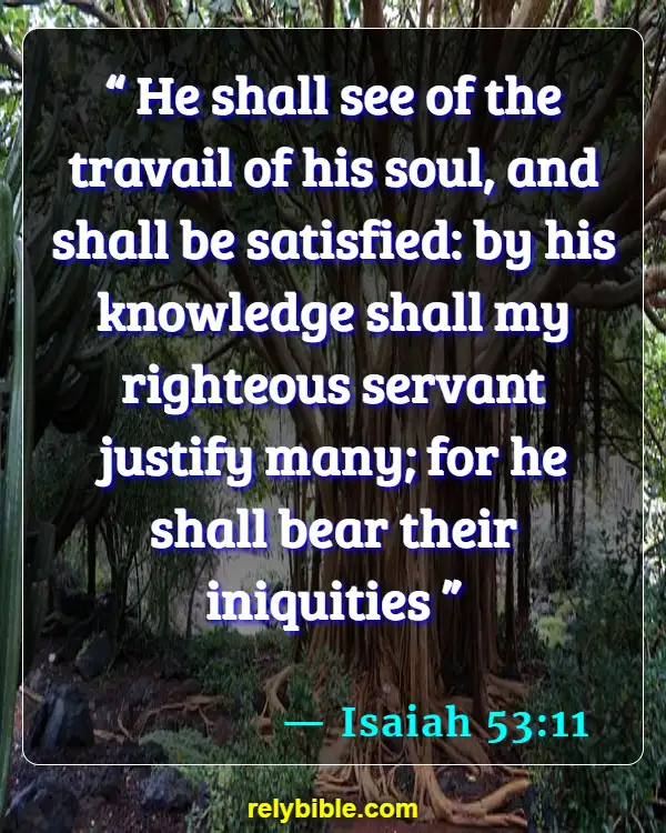 Bible verses About Defending The Weak (Isaiah 53:11)