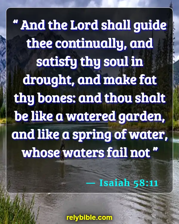 Bible verses About Healthy Body (Isaiah 58:11)