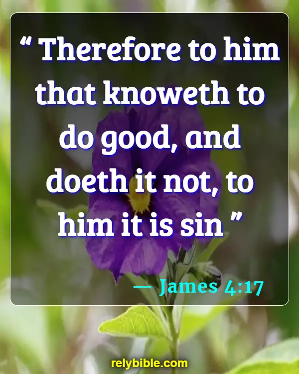 Bible verses About Evil Doers (James 4:17)