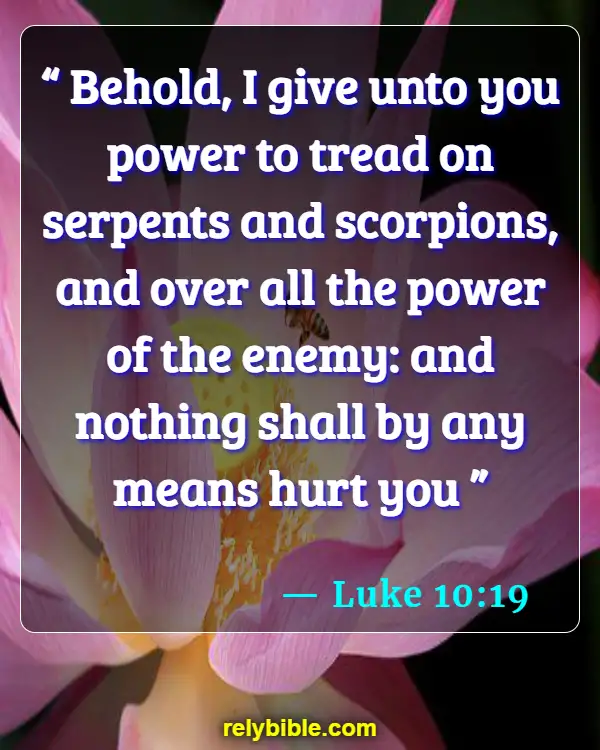 Bible verses About Fighting Back (Luke 10:19)