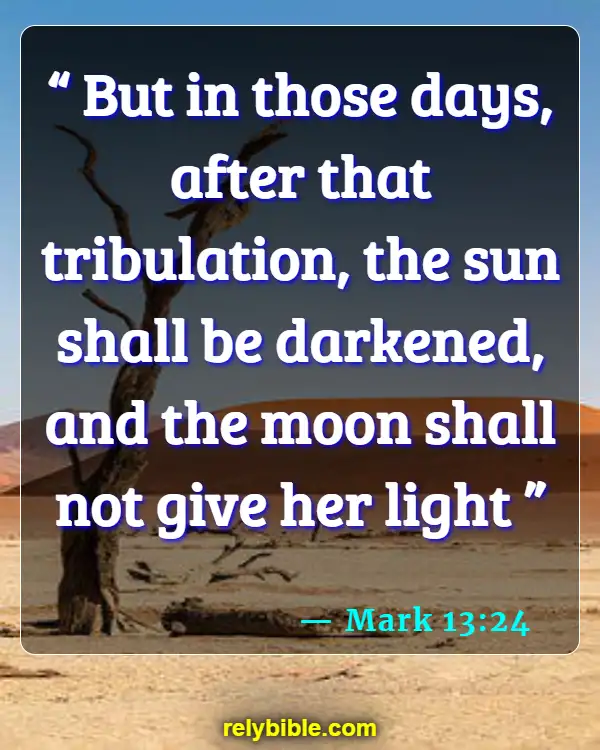Bible verses About Moon (Mark 13:24)