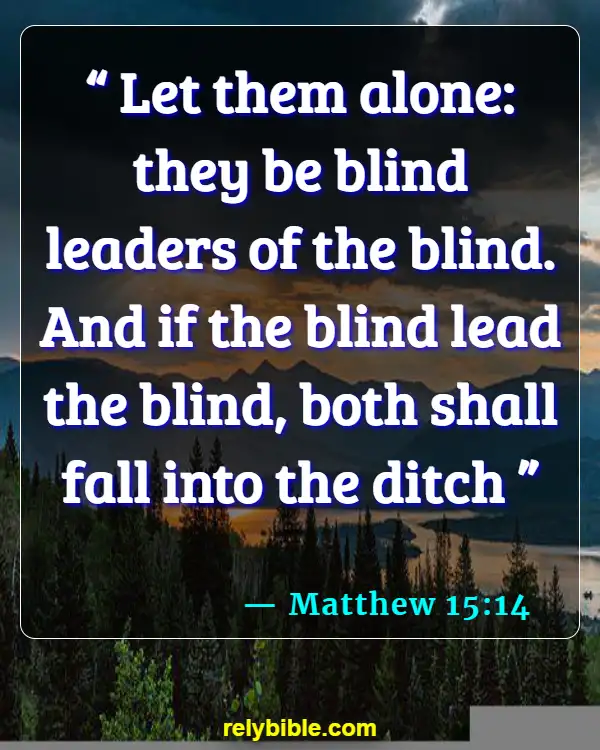 Bible verses About Leadership (Matthew 15:14)