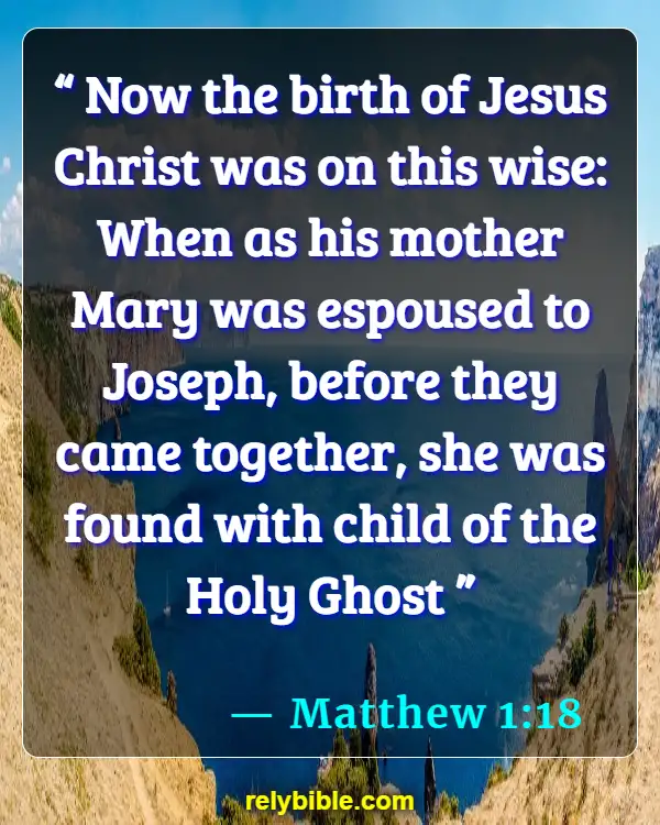Bible verses About Getting Pregnant (Matthew 1:18)