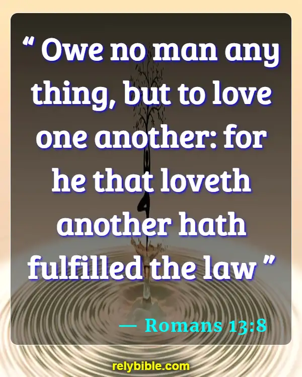 Bible verses About Jesus Love (Romans 13:8)