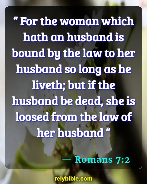 Bible verses About Husband Duties (Romans 7:2)