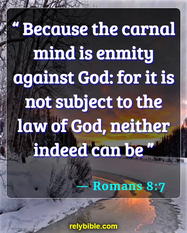 Bible verses About Quarreling (Romans 8:7)