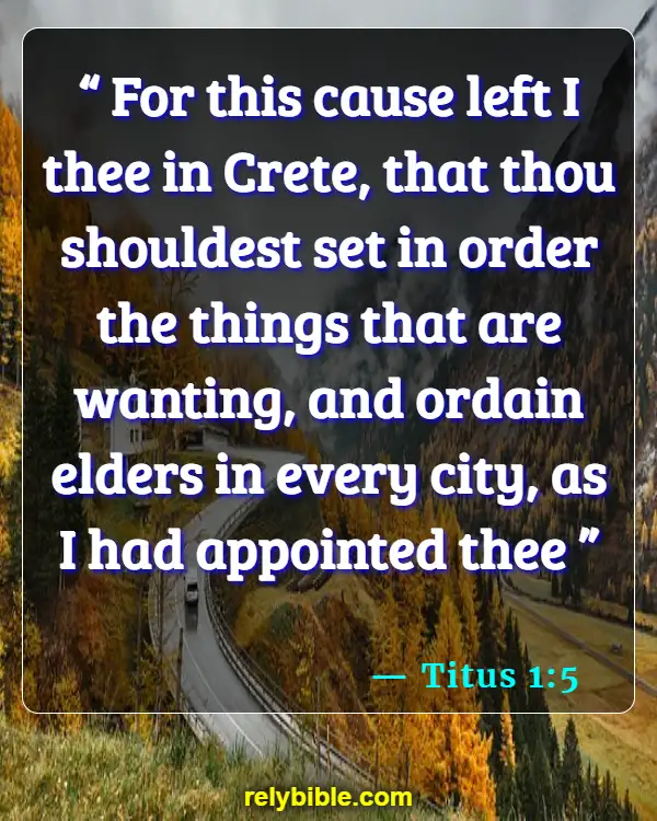 Bible verses About Leadership (Titus 1:5)