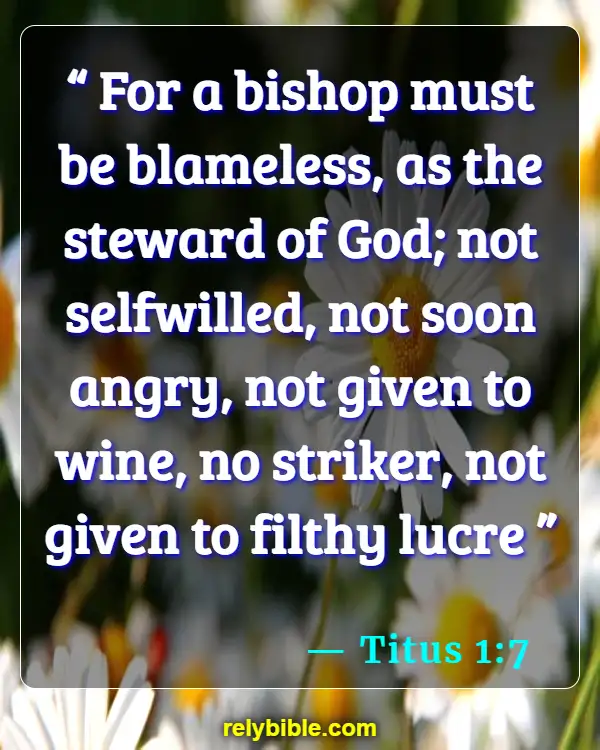 Bible verses About Leadership (Titus 1:7)