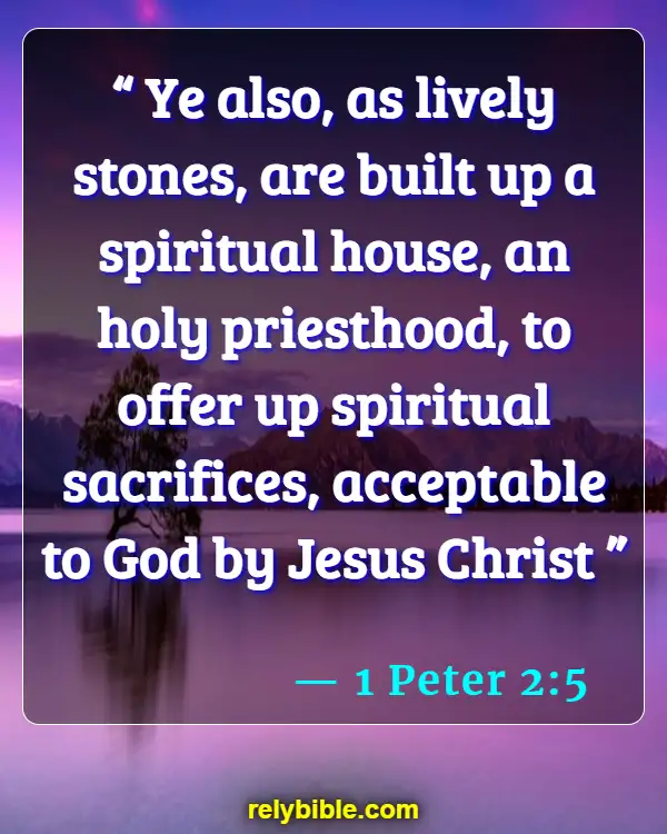 Bible verses About Praying To Saints (1 Peter 2:5)