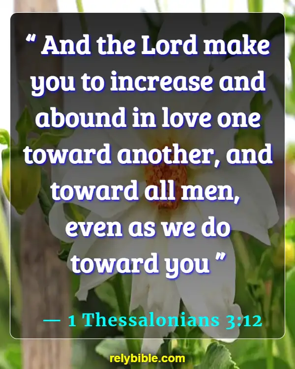 Bible verses About Jesus Love (1 Thessalonians 3:12)