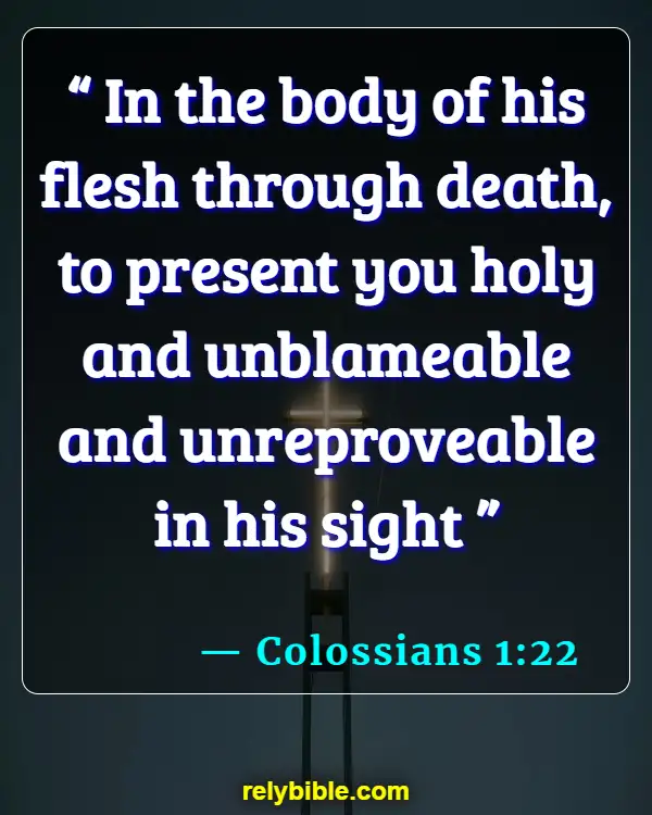 Bible verses About Defending The Weak (Colossians 1:22)