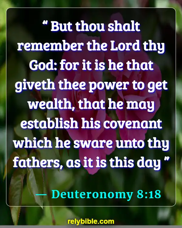 Bible verses About Memory (Deuteronomy 8:18)