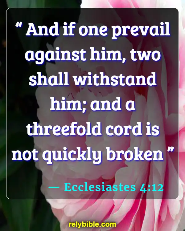 Bible verses About Married Couples (Ecclesiastes 4:12)