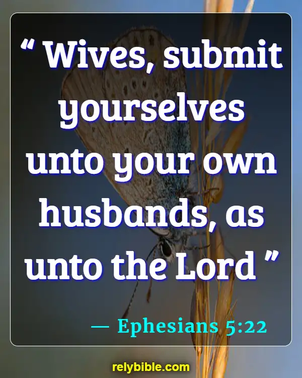 Bible verses About Husband Duties (Ephesians 5:22)