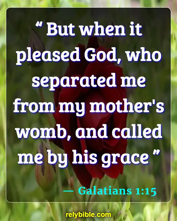Bible verses About When Life Begins (Galatians 1:15)