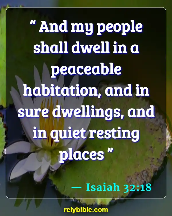 Bible verses About Houses (Isaiah 32:18)