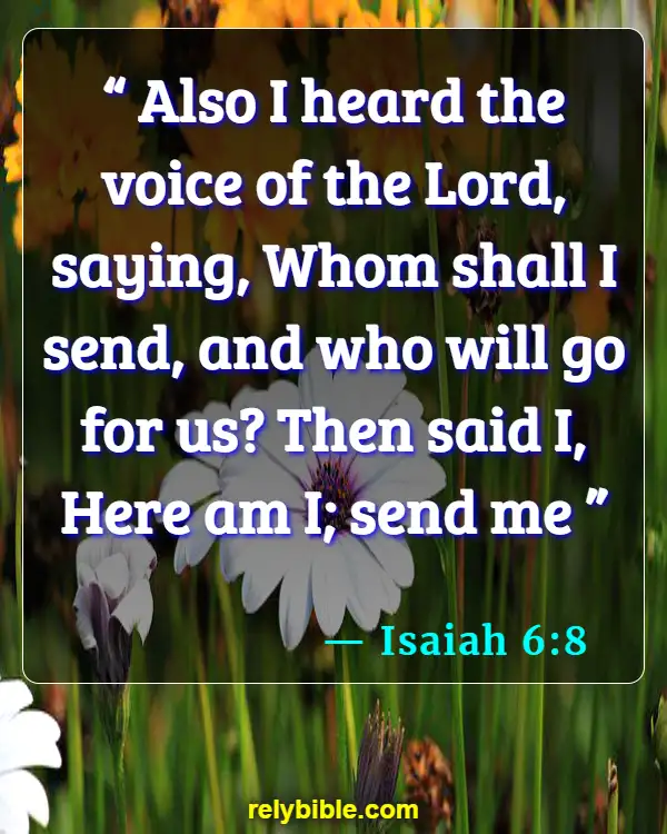 Bible verses About Law Enforcement (Isaiah 6:8)