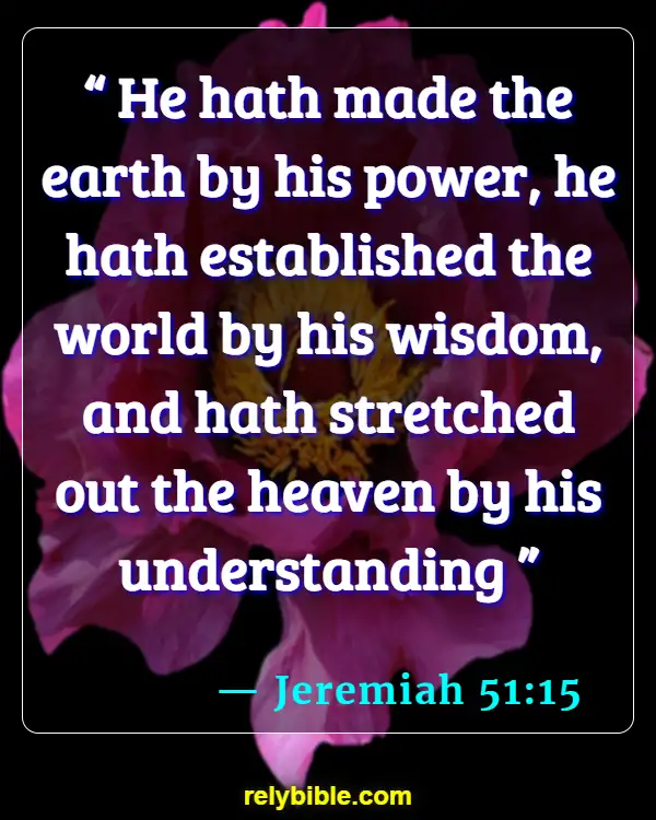 Bible verses About Science And Faith (Jeremiah 51:15)