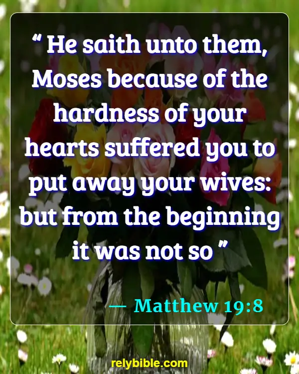 Bible verses About Violence (Matthew 19:8)