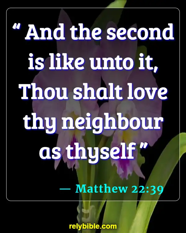 Bible verses About Self Awareness (Matthew 22:39)