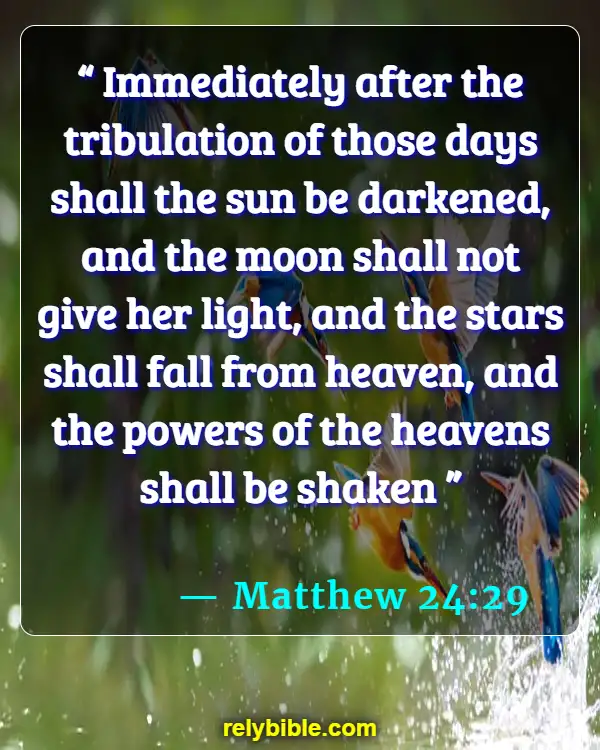 Bible verses About Moon (Matthew 24:29)