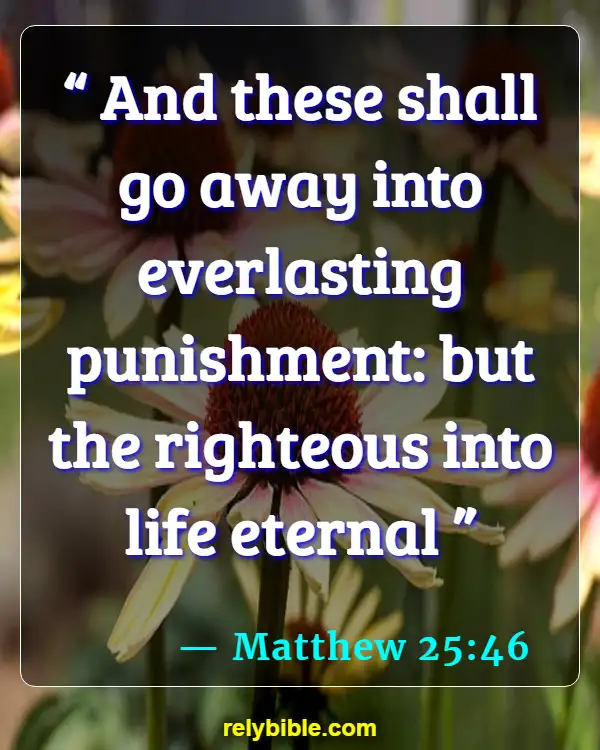 Bible verses About Evil Doers (Matthew 25:46)