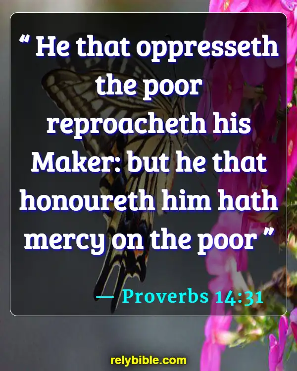 Bible verses About Serving (Proverbs 14:31)