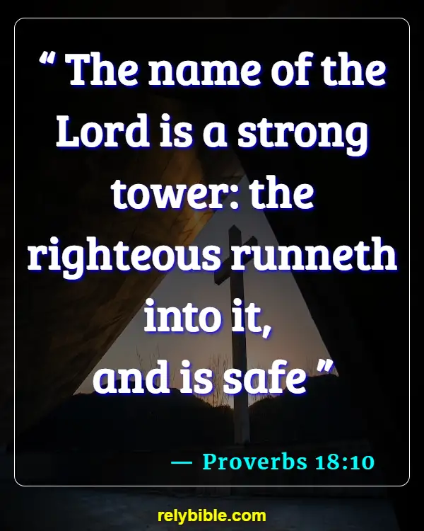 Bible verses About Running (Proverbs 18:10)
