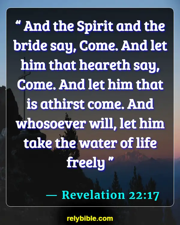 Bible verses About Spirit (Revelation 22:17)