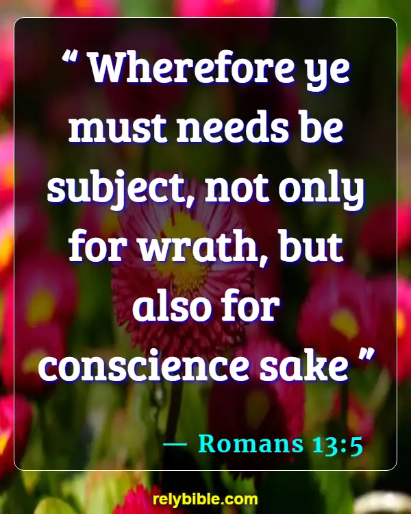 Bible verses About Law Enforcement (Romans 13:5)