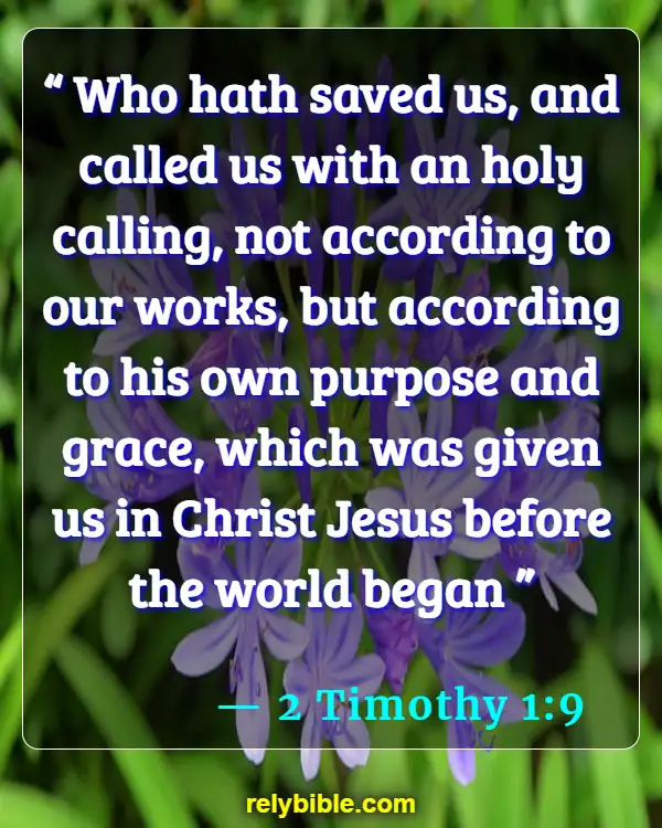 Bible verses About Identity In Christ (2 Timothy 1:9)