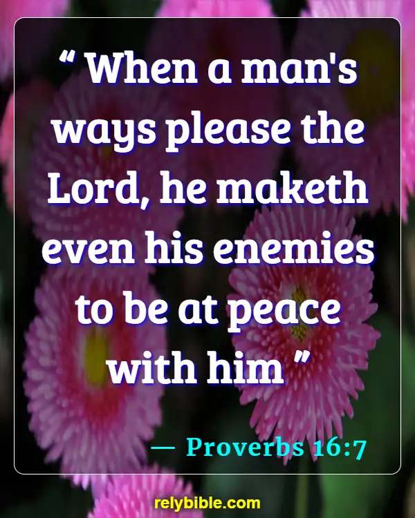 Bible verses About Gods Peace (Proverbs 16:7)