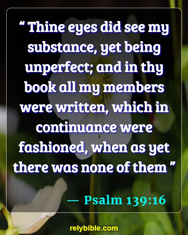Bible verses About Birthdays (Psalm 139:16)