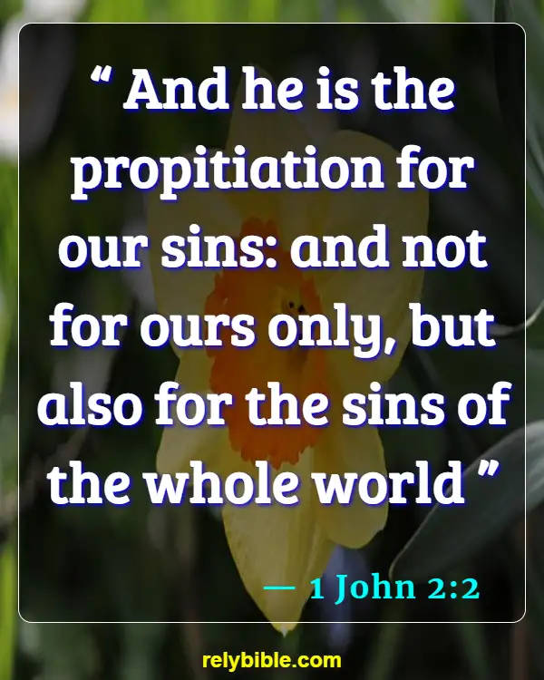 Bible verses About Reconciliation (1 John 2:2)